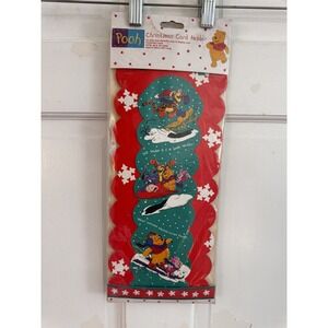 NEW Vtg 1983 Disney Winnie‎ the Pooh CHRISTMAS CARD Hanging Holder 43"